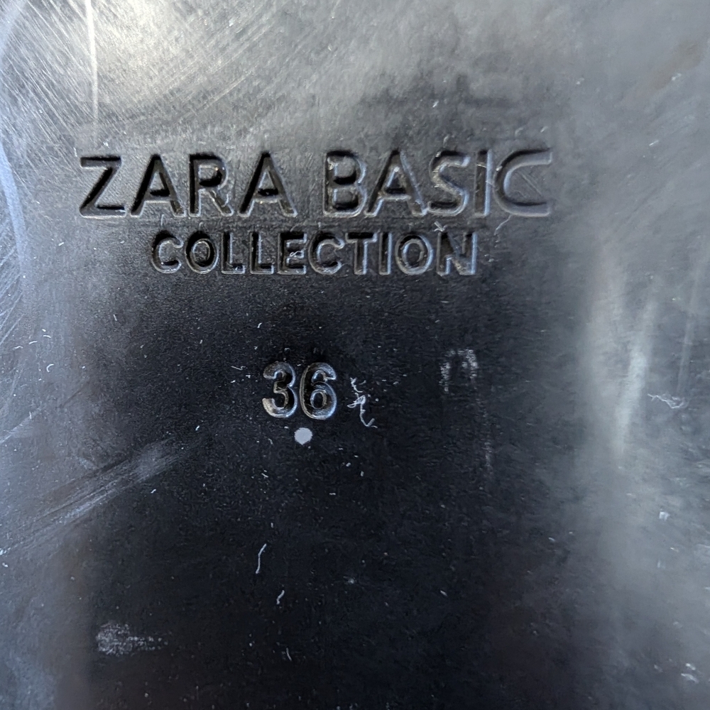 Zara Womens Pearl Strap Mules Pointed Flats Black 36 Blogger Favorite Influencer - Picture 9 of 9